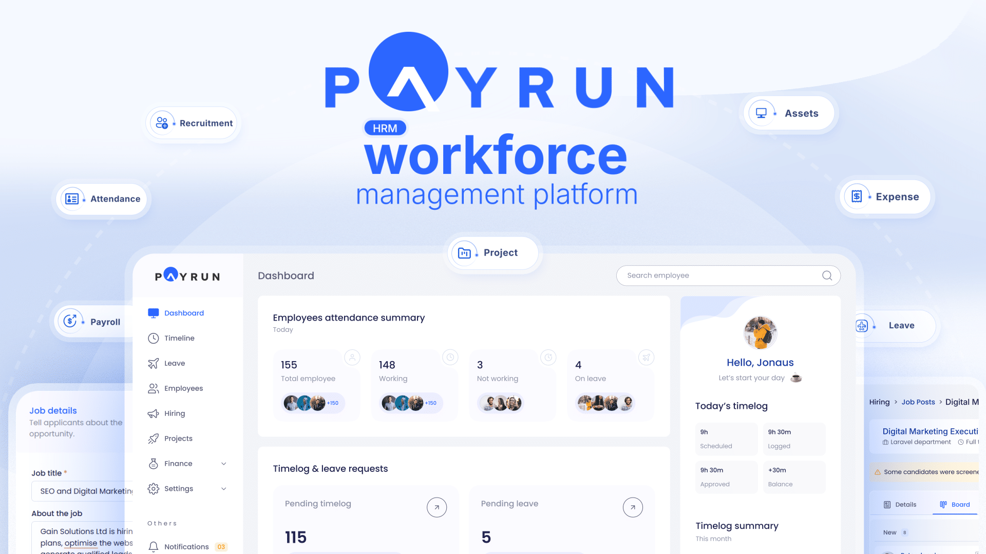 Payrun dashboard preview