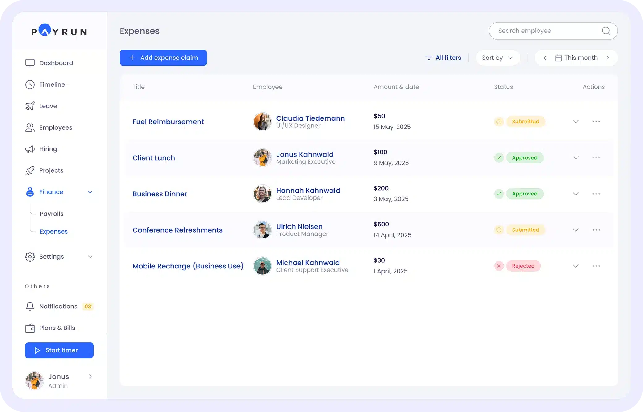 expense tracking and reimbursement expense tracking and reimbursement