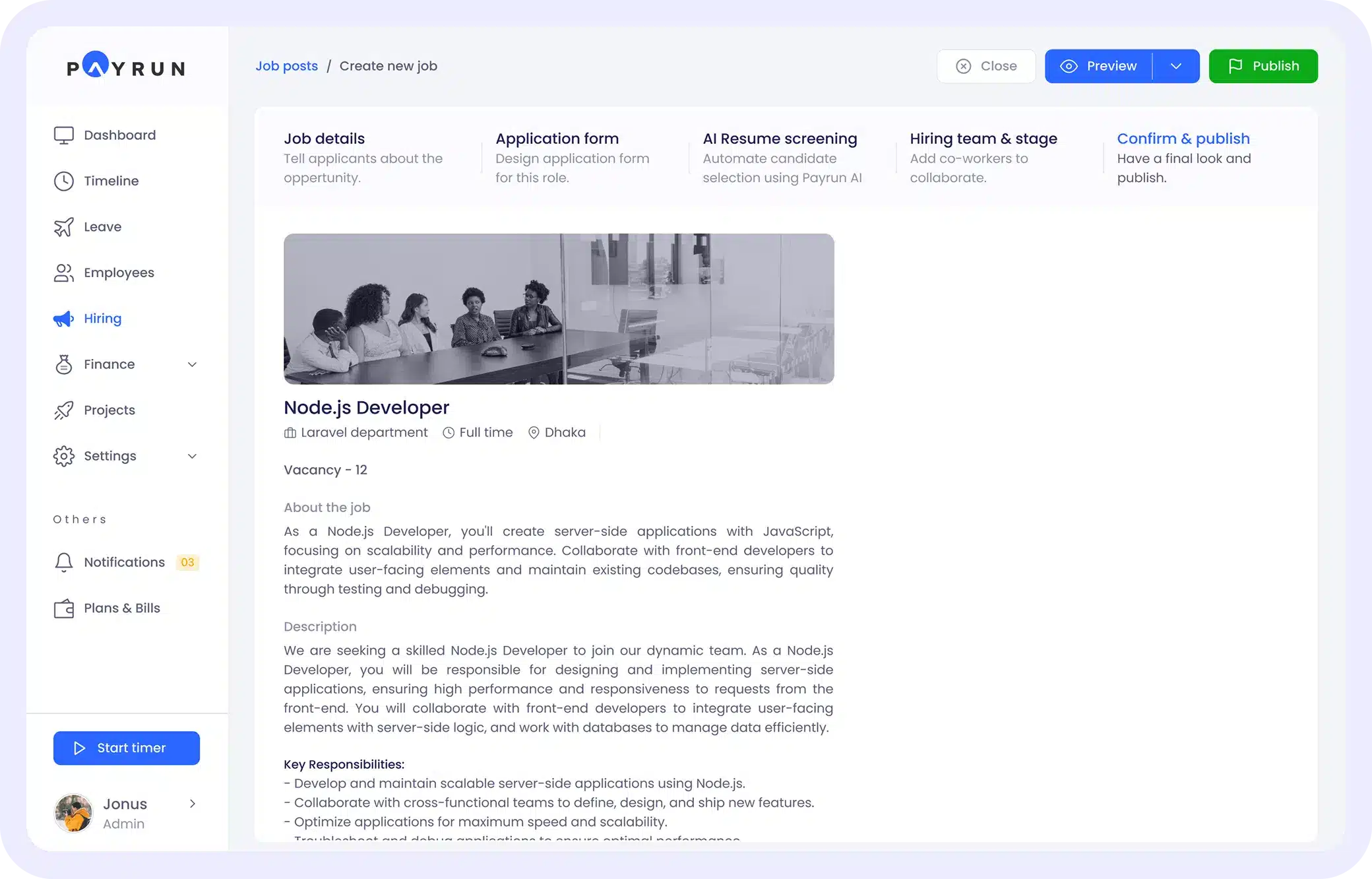 hiring and recruitment