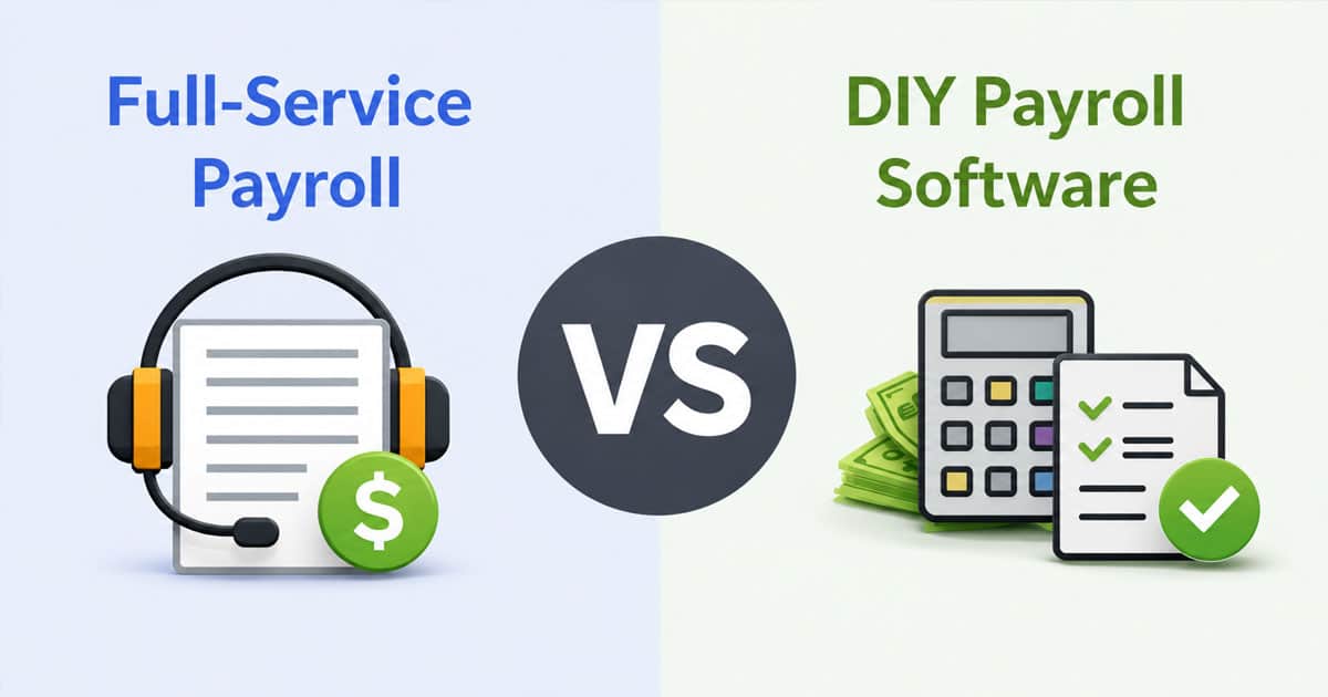 full-service payroll vs diy payroll software