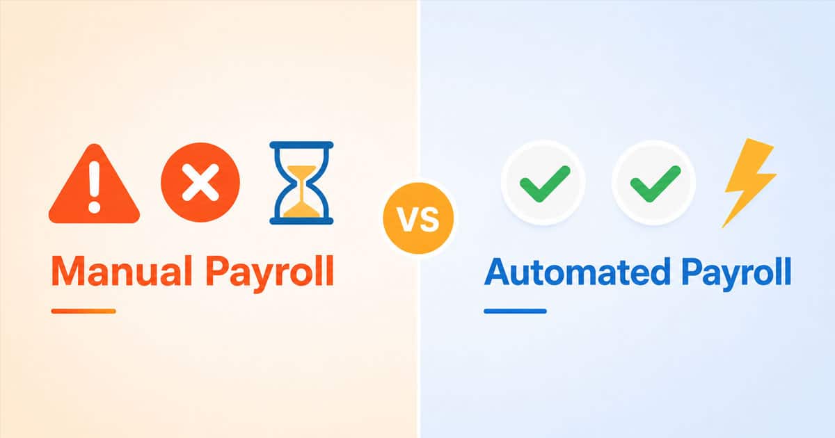 manual vs automated payroll