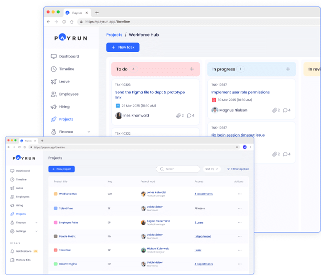 Hero image project management